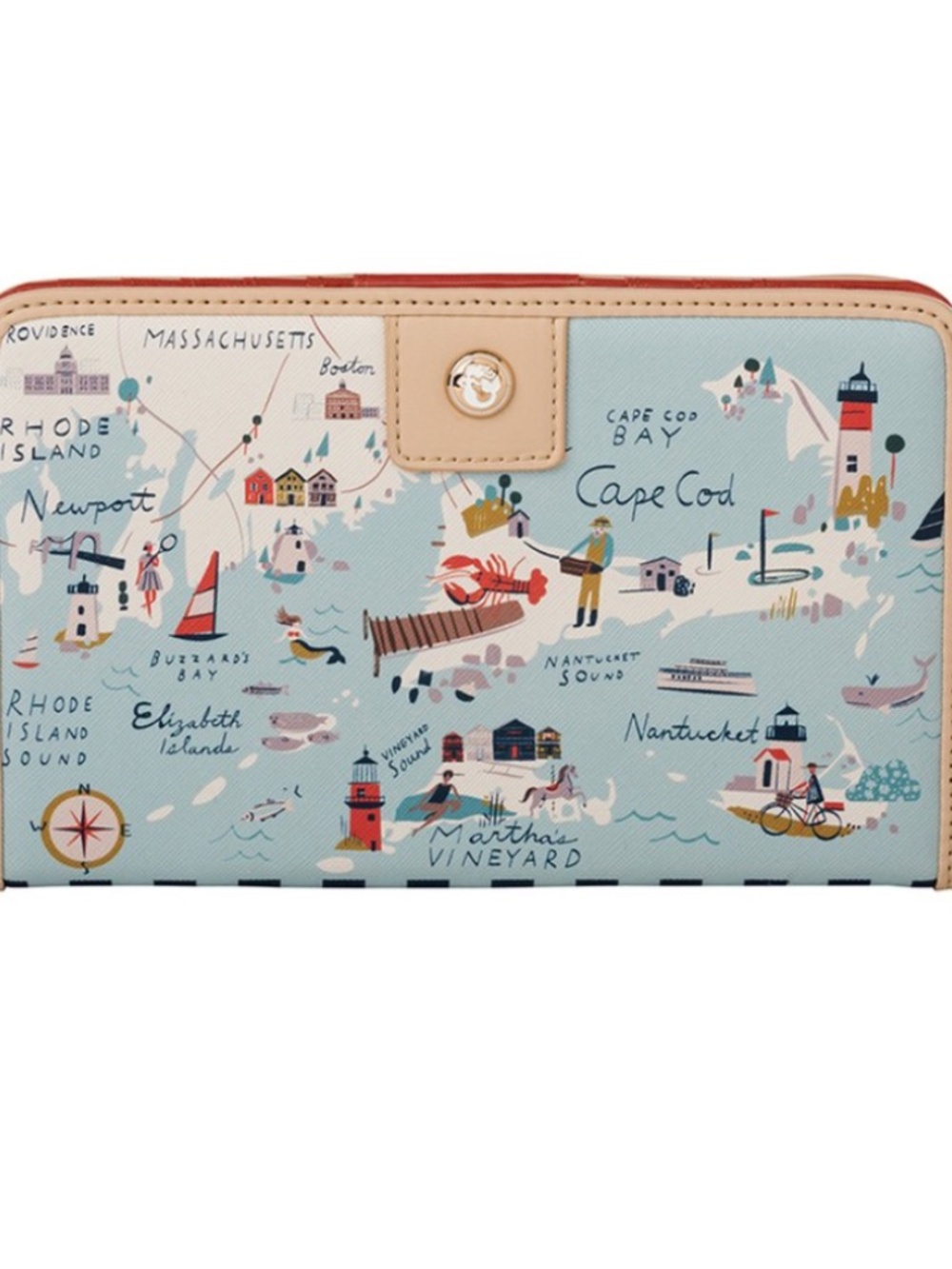 Spartina 449 Northeastern Harbors Snap Wallet